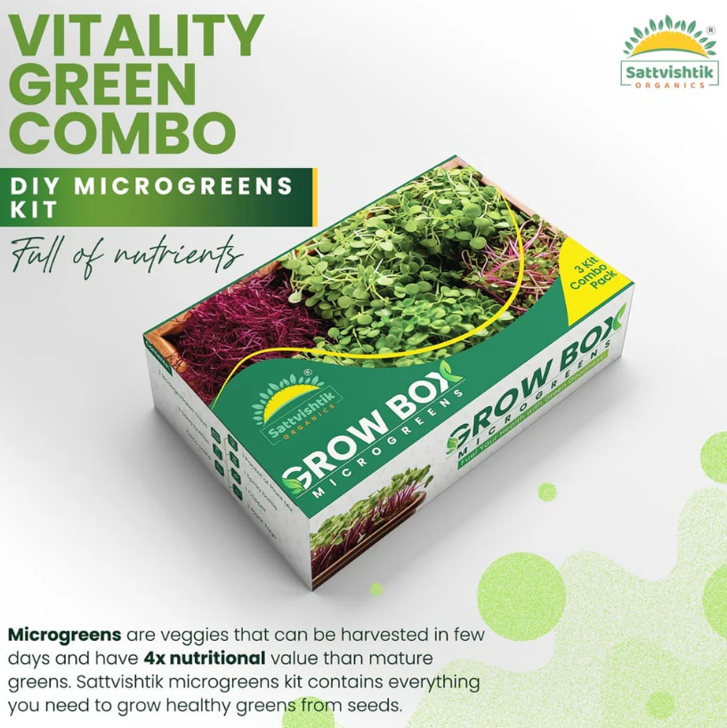 How Can You Grow with Sattvishtik's Microgreens Kit at Home?