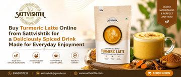 Buy Turmeric Latte Online from Sattvishtik for a Deliciously Spiced Drink Made for Everyday Enjoyment