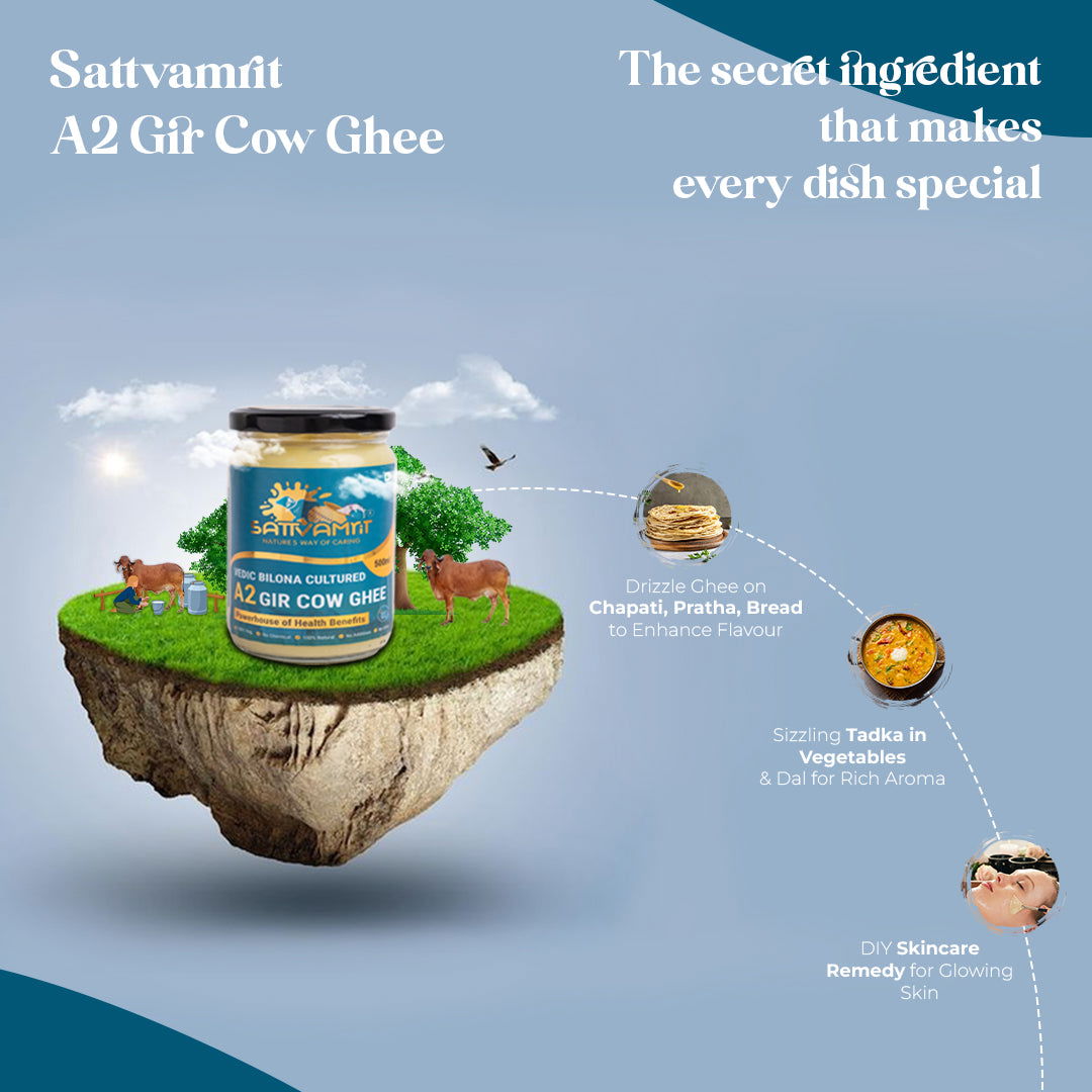 A2 Gir Cow Ghee - sattvishtik