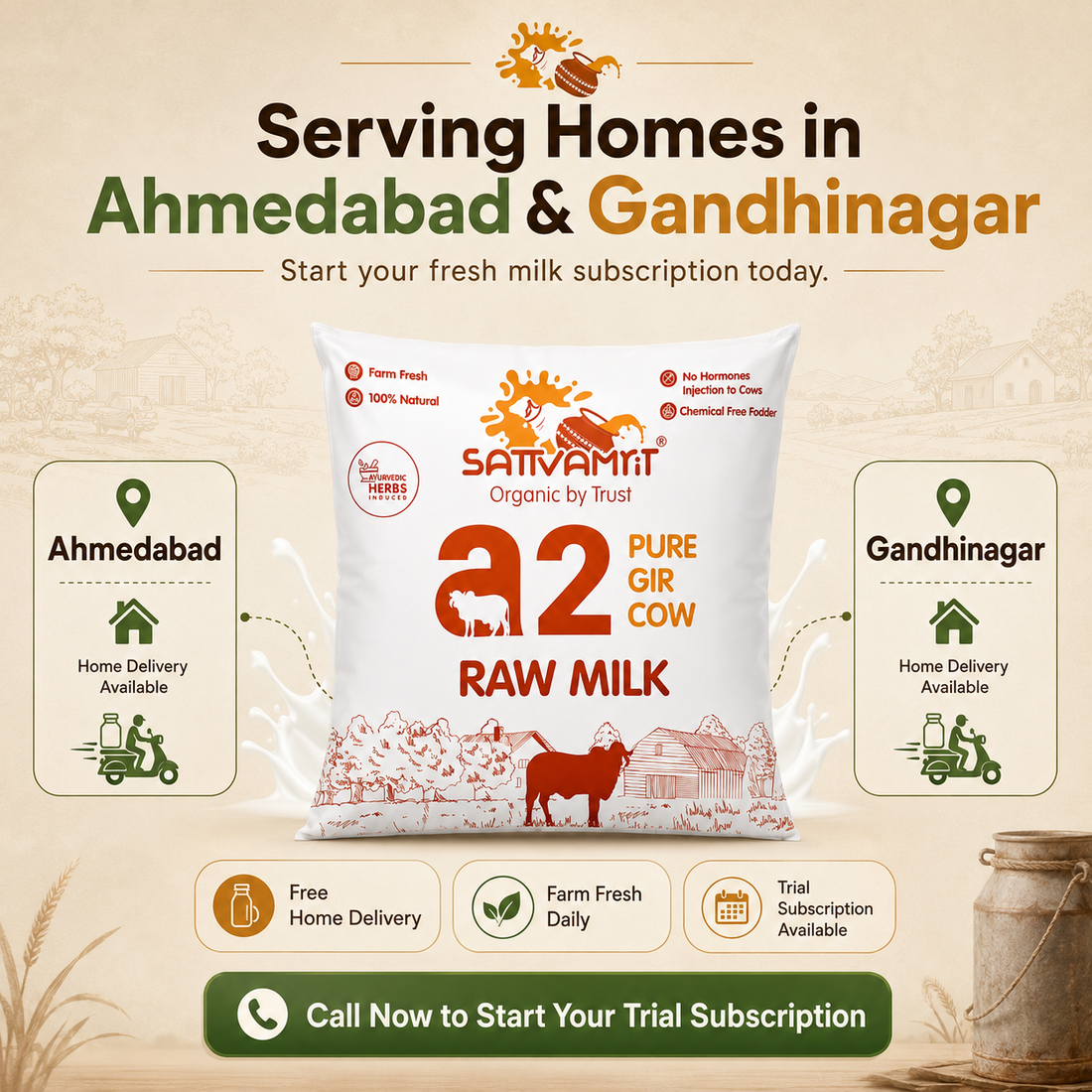 Gir Cow A2 Milk