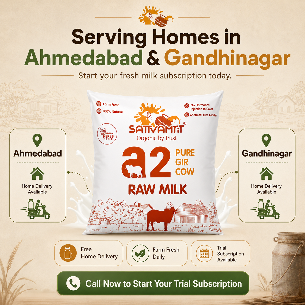 Gir Cow A2 Milk