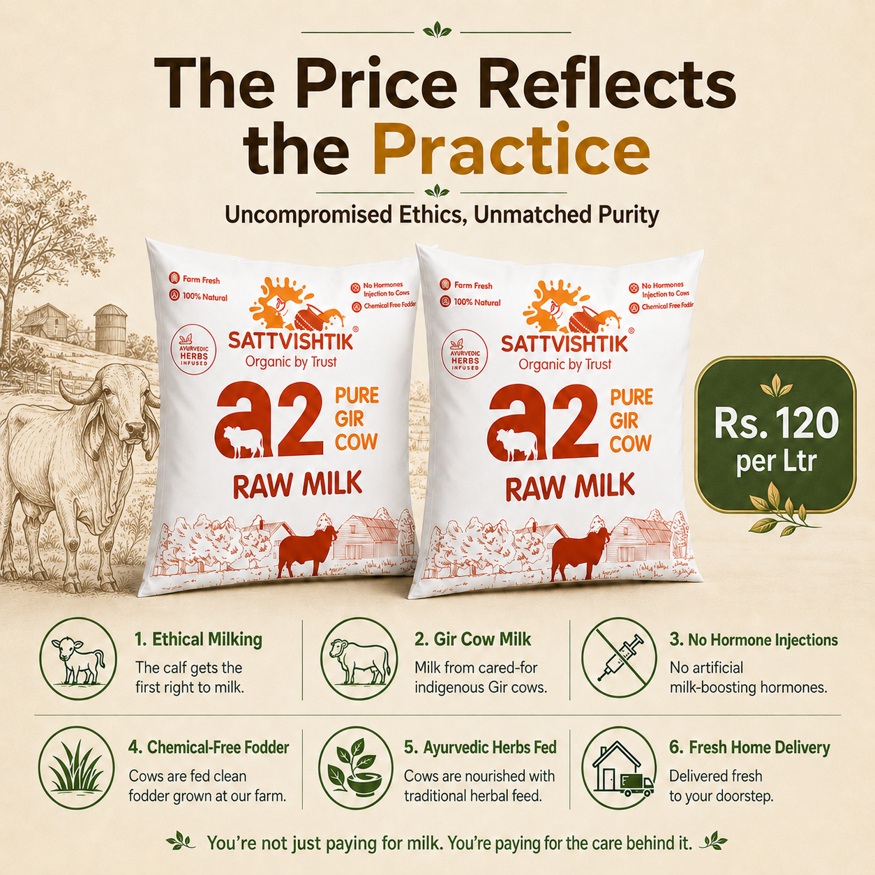 Gir Cow A2 Milk
