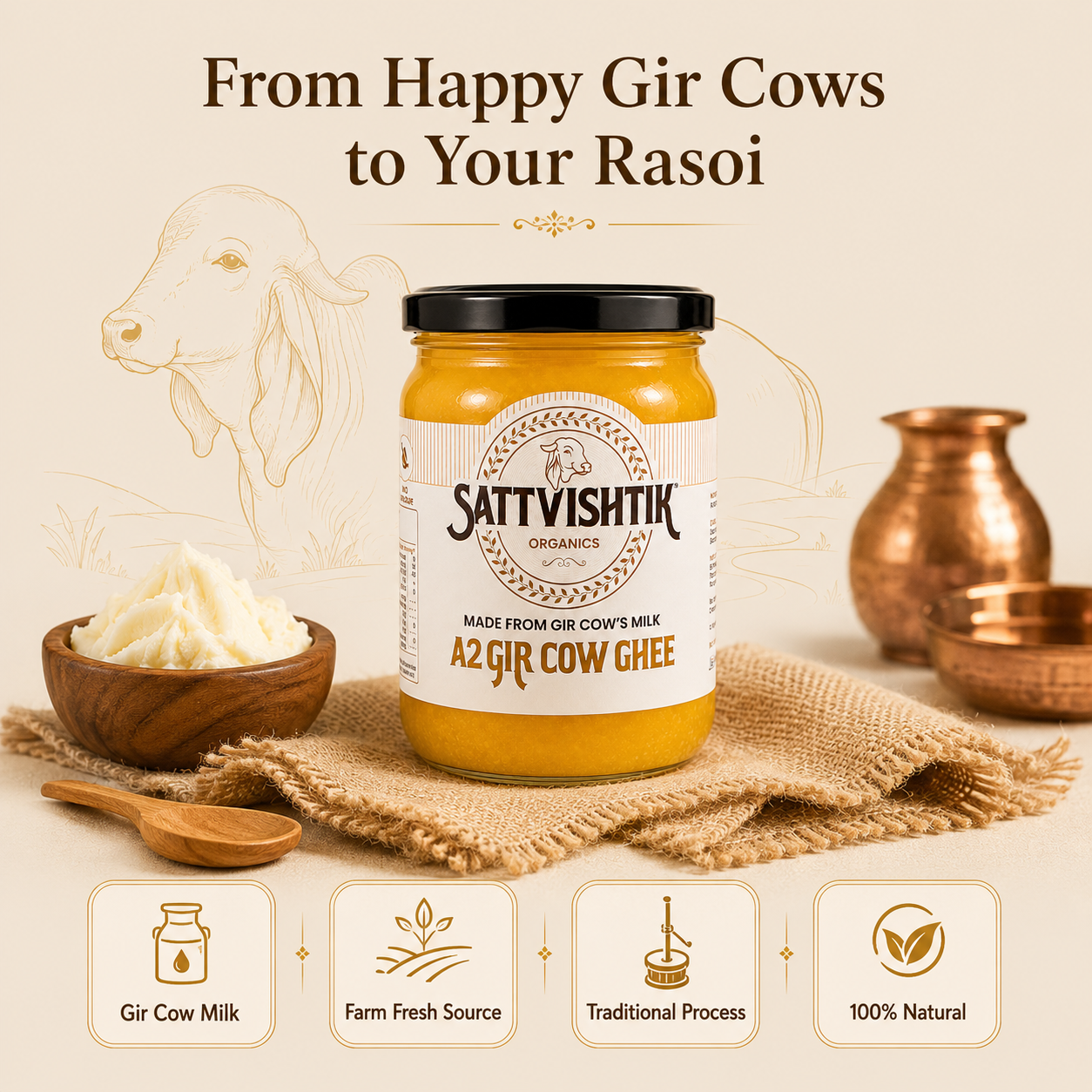 A2 Gir Cow Ghee